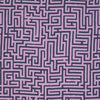 Purple and Lilac Maze Silk Pocket Square