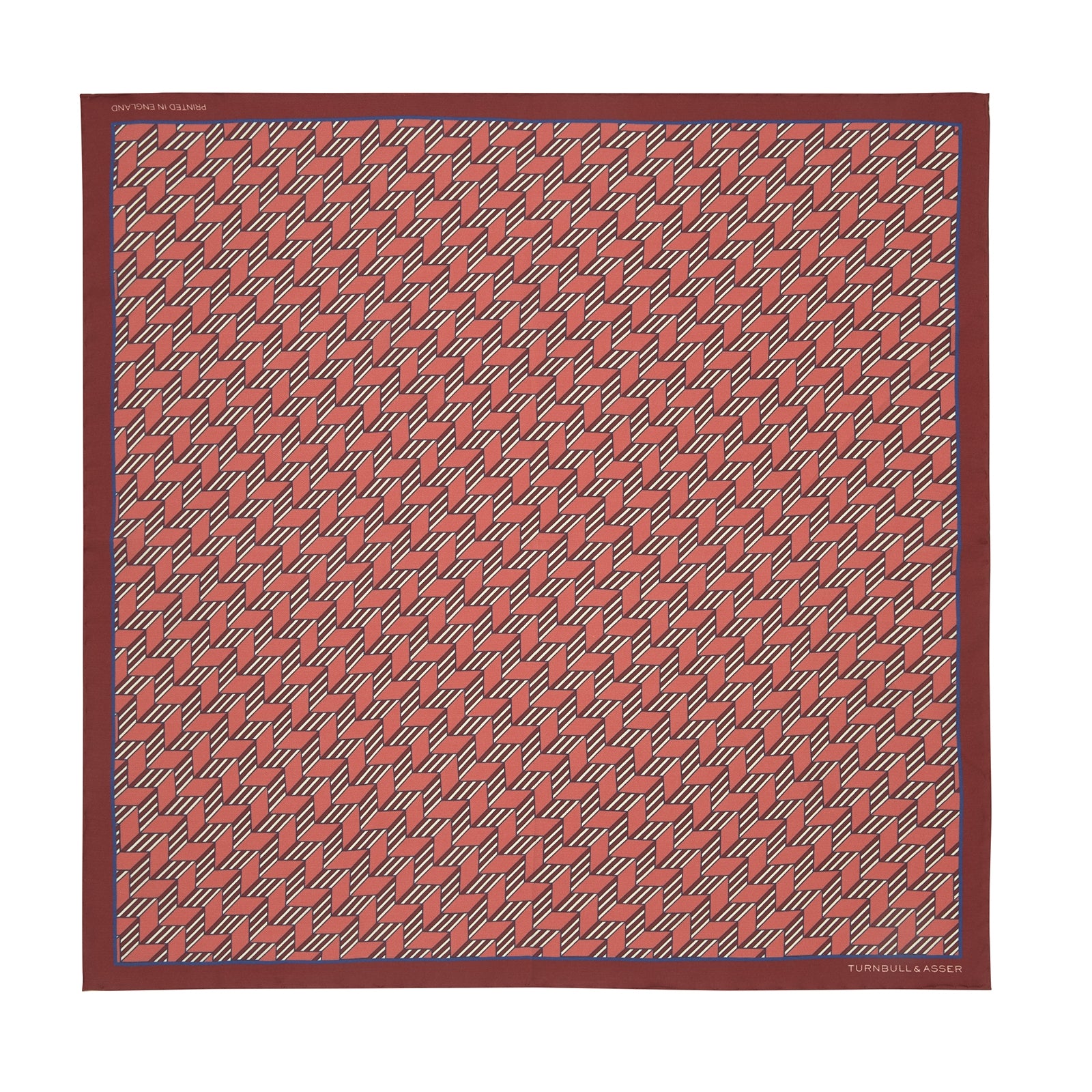View 2 of product Red and Pink Arrow Silk Pocket Square
