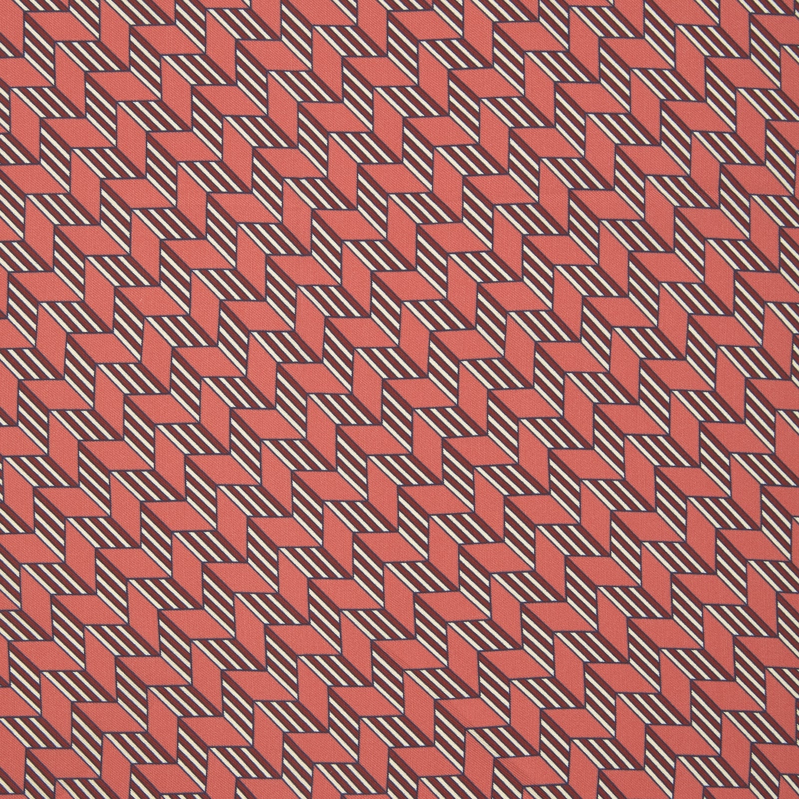 View 3 of product Red and Pink Arrow Silk Pocket Square