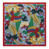 Multicoloured Paradise Silk Pocket Square