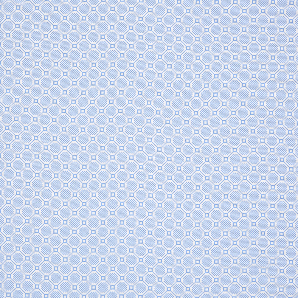 Blue Checkerboard Silk Pocket Square