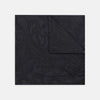 Black House Paisley Hand-Rolled Silk Pocket Square