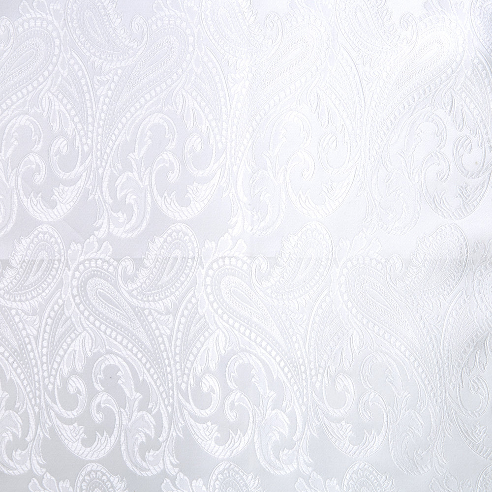 White House Paisley Hand-Rolled Silk Pocket Square