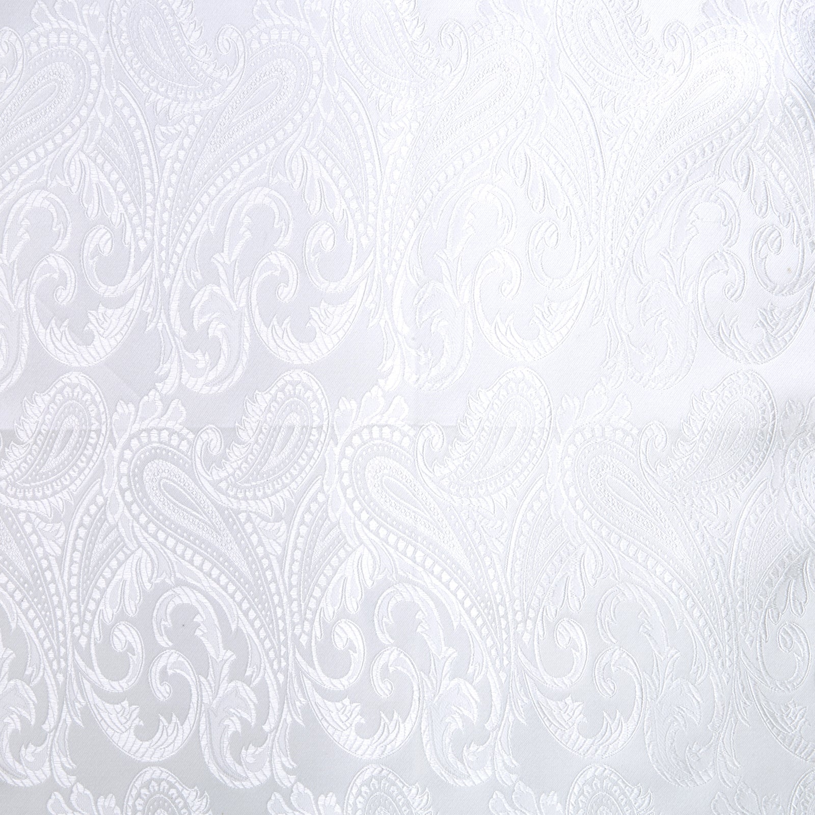 View 3 of product White House Paisley Hand-Rolled Silk Pocket Square