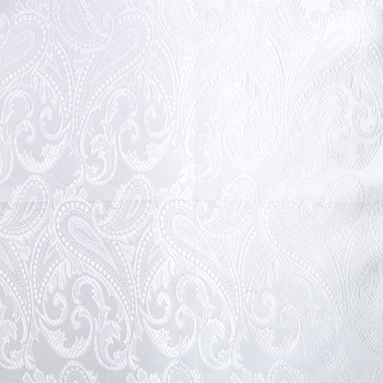 White House Paisley Hand-Rolled Silk Pocket Square Image 2