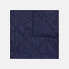 View 1 of product Navy House Paisley Hand-Rolled Silk Pocket Square