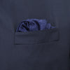View 4 of product Navy House Paisley Hand-Rolled Silk Pocket Square