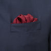 View 4 of product Burgundy House Paisley Hand-Rolled Silk Pocket Square