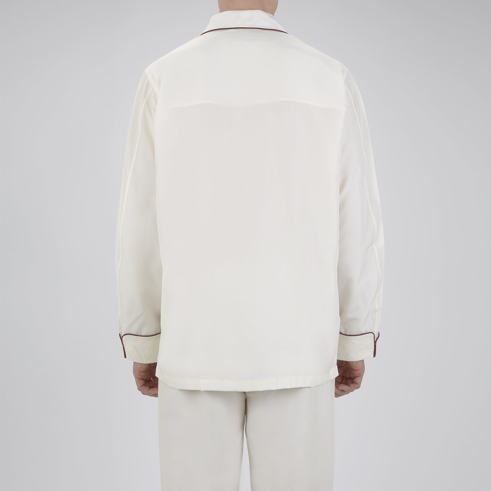 View 2 of product Cream Piped Silk Pyjama Set