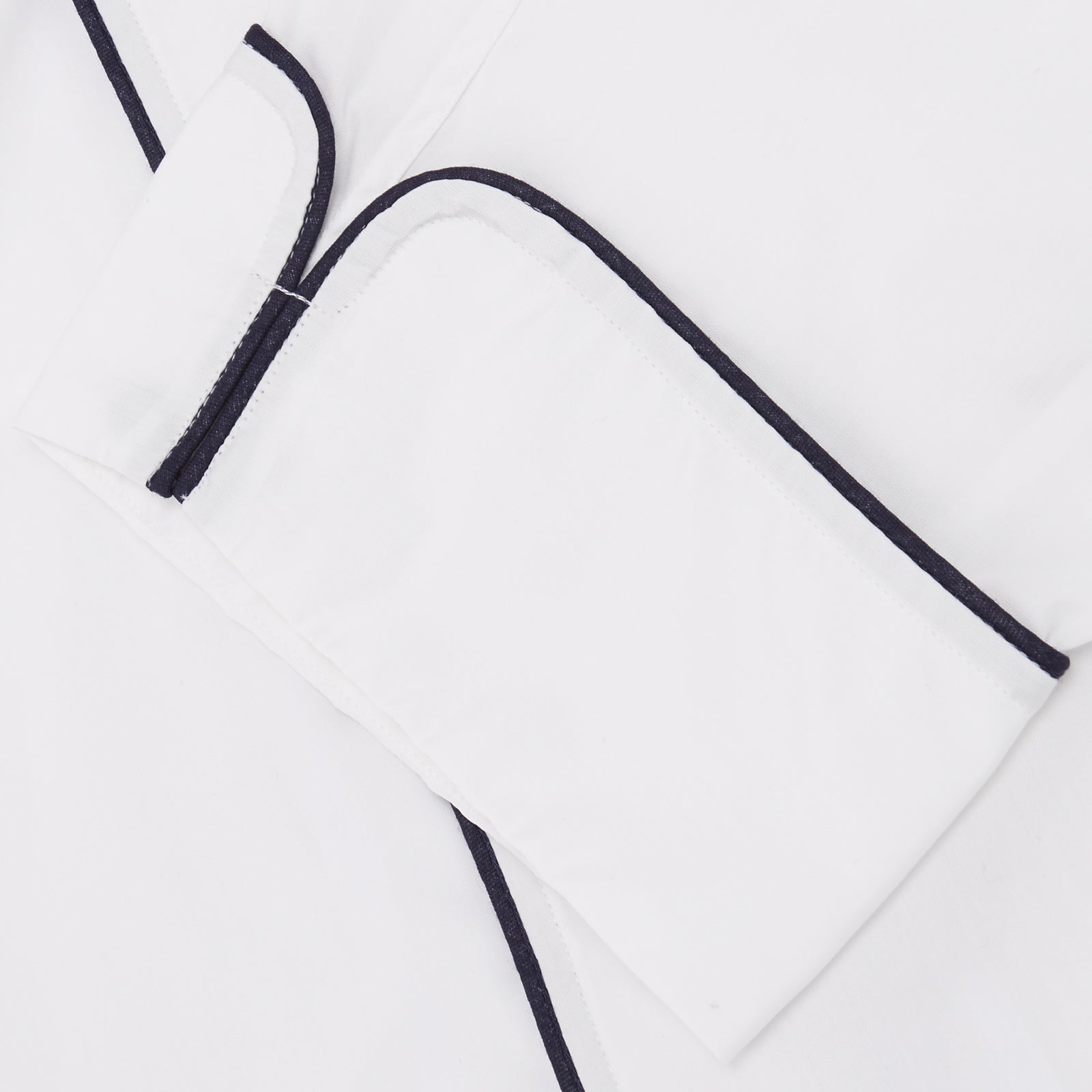 View 4 of product White Piped Cotton Pyjama Set