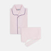 Pink Piped Cotton Pyjama Set