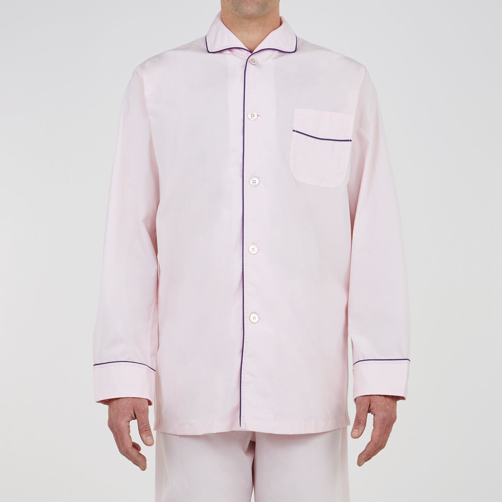 View 2 of product Pink Piped Cotton Pyjama Set