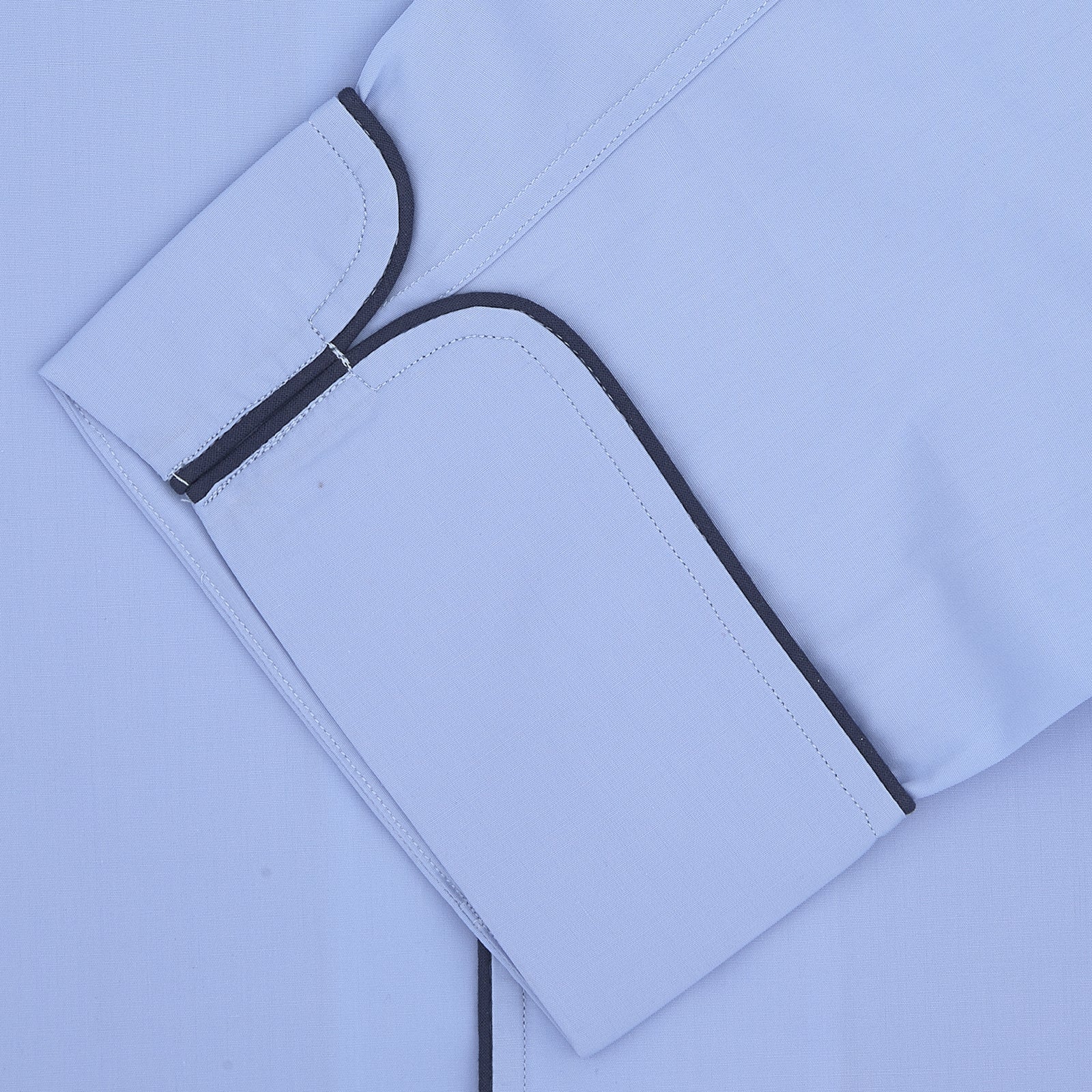 View 2 of product Blue Piped Cotton Pyjama Set