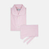 View 1 of product Pink Bengal Stripe Piped Cotton Pyjama Set