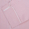 View 2 of product Pink Bengal Stripe Piped Cotton Pyjama Set