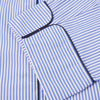 View 4 of product Blue Bengal Stripe Piped Cotton Pyjama Set
