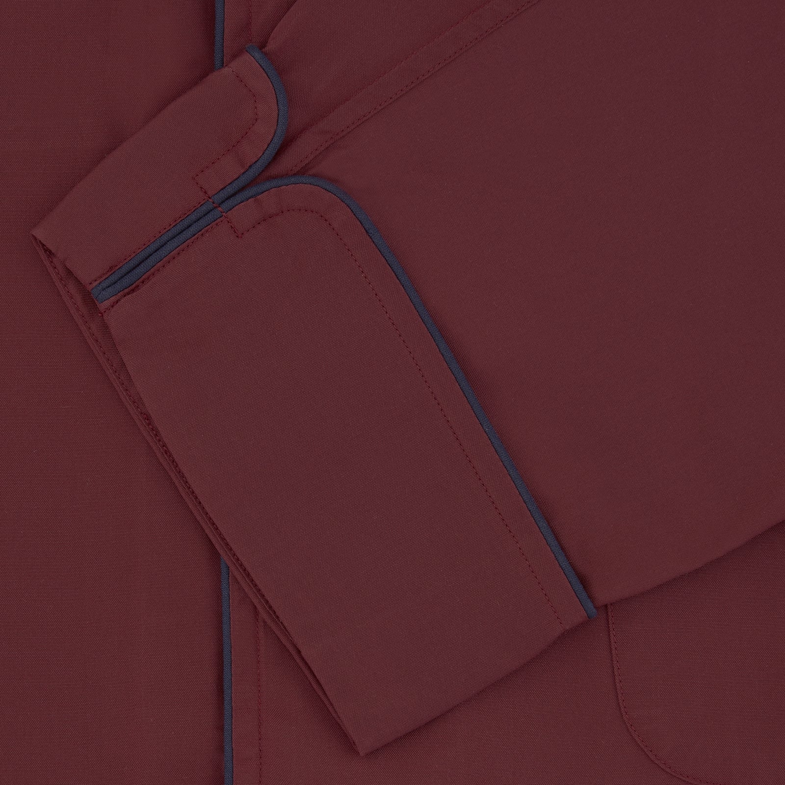 View 4 of product Wine Piped Silk Pyjama Set