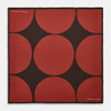 View 1 of product DR. NO Red and Black Multi Spots Silk Pocket Square