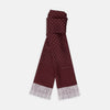 View 1 of product Wine Spotted Silk Scarf