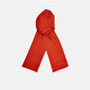 View 1 of product Red and White Spotted Silk Scarf