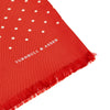 View 2 of product Red and White Spotted Silk Scarf