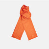 View 1 of product Orange and White Spotted Silk Scarf