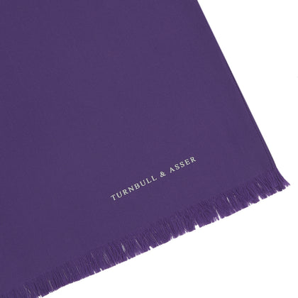 Plain Purple Silk Scarf Image 1