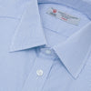 View 5 of product Blue Grid Check Shirt with T&amp;A Collar and 3-Button Cuffs