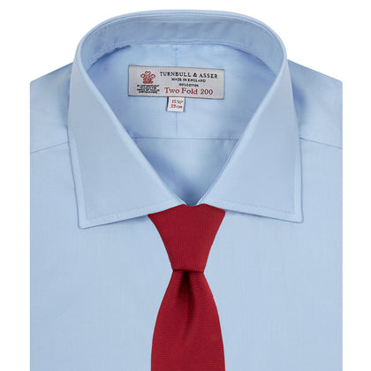 Burgundy Corduroy Cotton Shirt with Cambridge Collar and 3-Button Cuffs Image 3