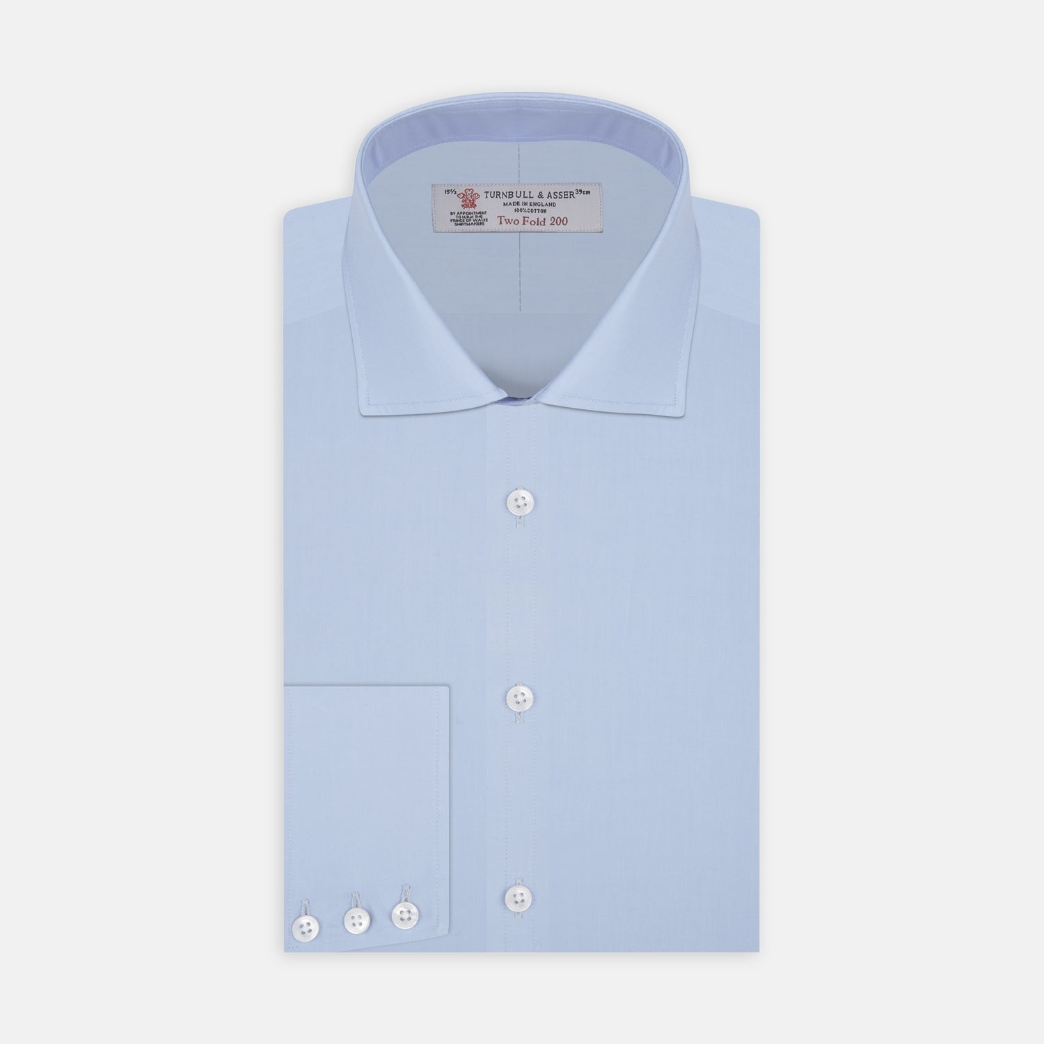 View 1 of product Burgundy Corduroy Cotton Shirt with Cambridge Collar and 3-Button Cuffs