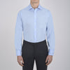 View 2 of product Burgundy Corduroy Cotton Shirt with Cambridge Collar and 3-Button Cuffs