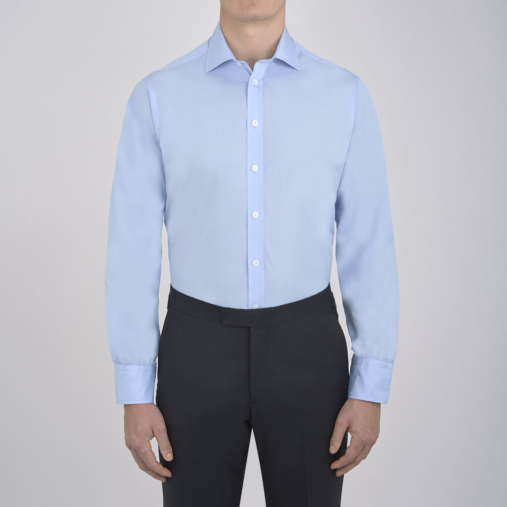 Burgundy Corduroy Cotton Shirt with Cambridge Collar and 3-Button Cuffs