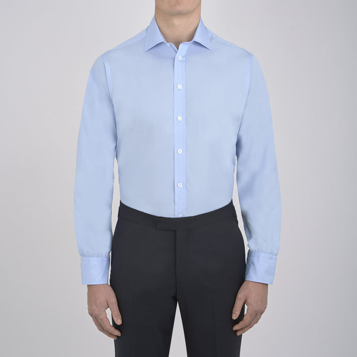 Burgundy Corduroy Cotton Shirt with Cambridge Collar and 3-Button Cuffs Image 1