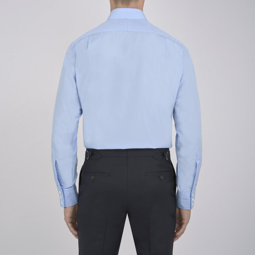Burgundy Corduroy Cotton Shirt with Cambridge Collar and 3-Button Cuffs
