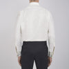 View 3 of product Cream Herringbone Superfine Cotton Shirt with T&A Collar and Double Cuffs