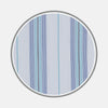 Grey, Turquoise and Navy Mixed Stripe Cotton Fabric
