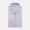 View 1 of product Pink and Blue Mixed Stripe Shirt with T&A Collar and Double Cuffs