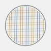 View 1 of product White, Gold and Blue Multi-Graph Cotton Fabric