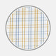 White, Gold and Blue Multi-Graph Cotton Fabric