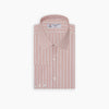 View 2 of product Pink and White Bold Stripe Shirt with T&A Collar and 3-Button Cuffs
