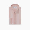 Pink and White Bold Stripe Shirt with T&A Collar and 3-Button Cuffs