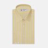 View 1 of product Yellow and White Bold Stripe Shirt with T&A Collar and 3-Button Cuffs