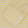 View 2 of product Yellow and White Bold Stripe Shirt with T&A Collar and 3-Button Cuffs