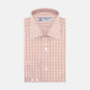 View 1 of product Pink and White Bold Check Shirt with T&amp;A Collar and 3-Button Cuffs