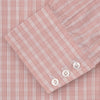 View 2 of product Pink and White Bold Check Shirt with T&amp;A Collar and 3-Button Cuffs