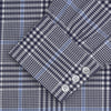 View 2 of product Navy and Light Blue Archive Check Shirt with T&A Collar and 3-Button Cuffs