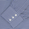 View 2 of product Navy Rich Stripe Shirt with T&A Collar and 3-Button Cuffs