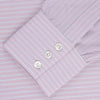 View 2 of product Navy & White Lyocell Stripe Holiday Fit Shirt