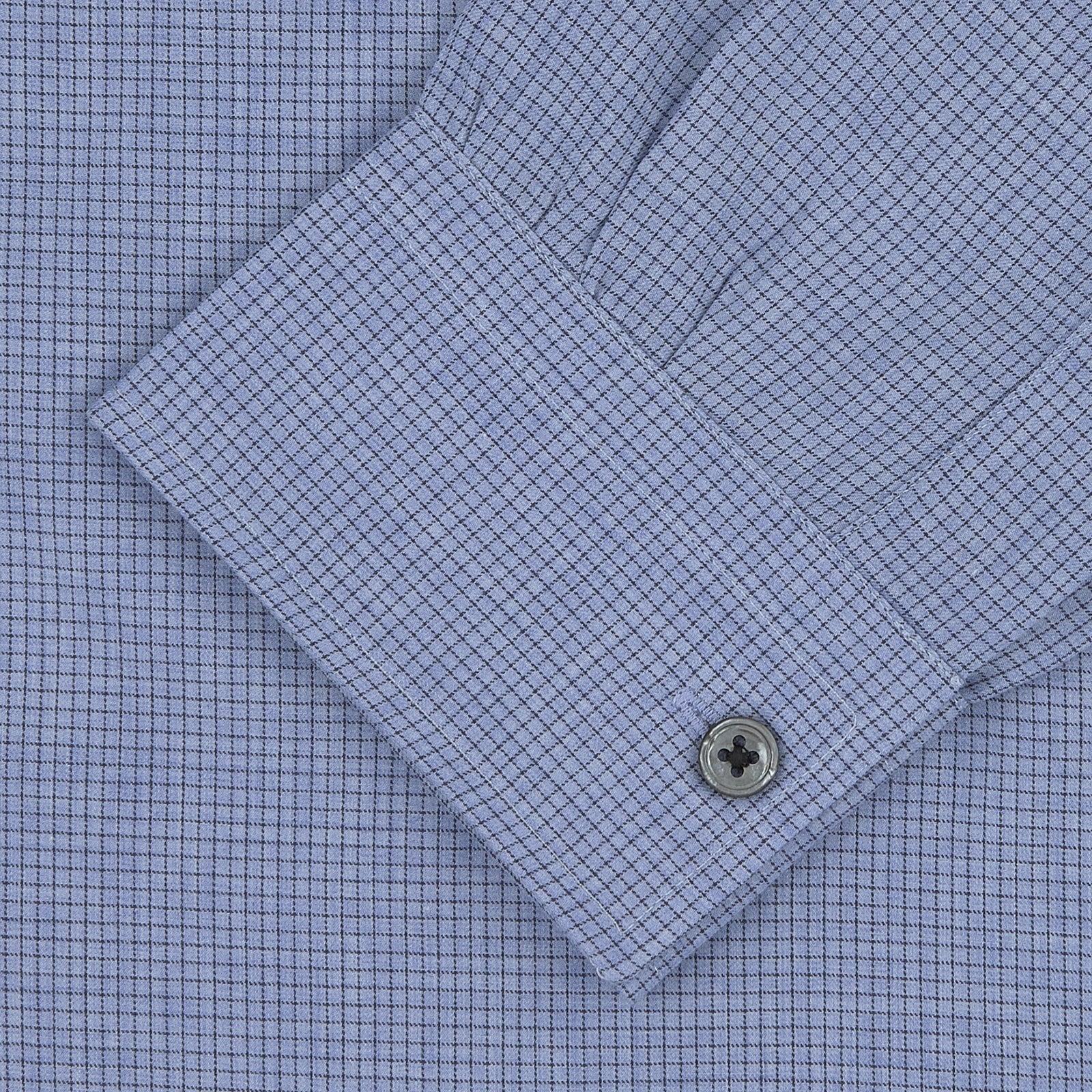 Weekend Fit Blue Cashmerello Light Shirt with Dorset Collar and 1-Button Cuffs