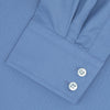 View 2 of product Tailored Fit Deep Blue Cotton Shirt with Kent Collar and 2-Button Cuffs